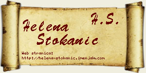 Helena Stokanić vizit kartica